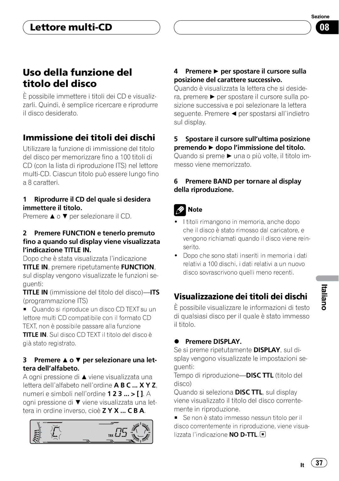 Pioneer P5800MP operation manual 