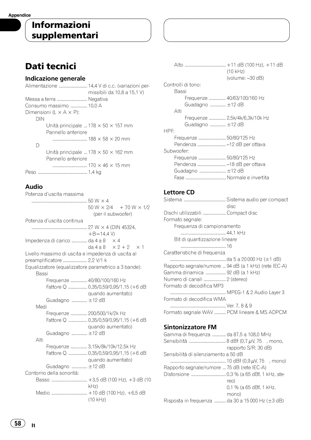 Pioneer P5800MP operation manual 