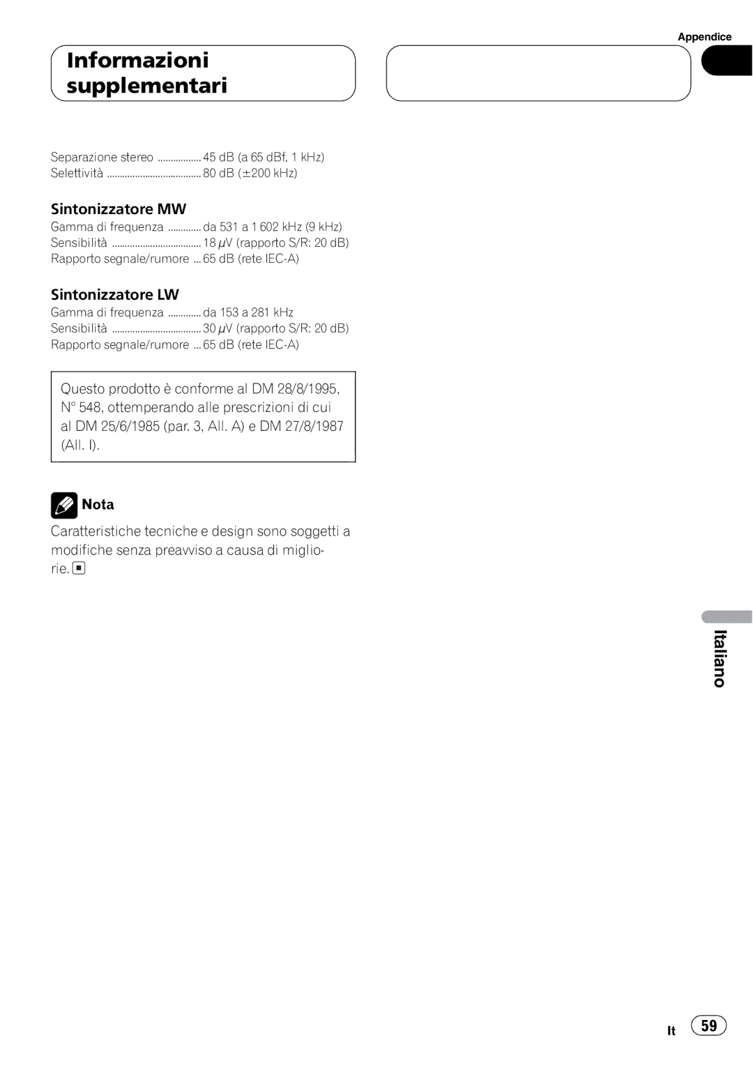 Pioneer P5800MP operation manual 