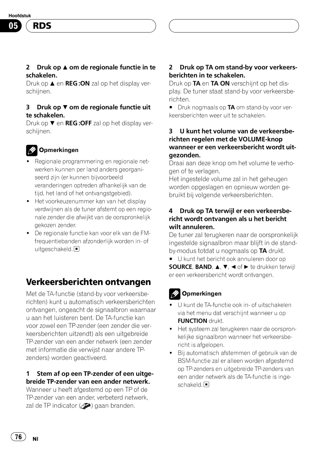 Pioneer P5800MP operation manual 