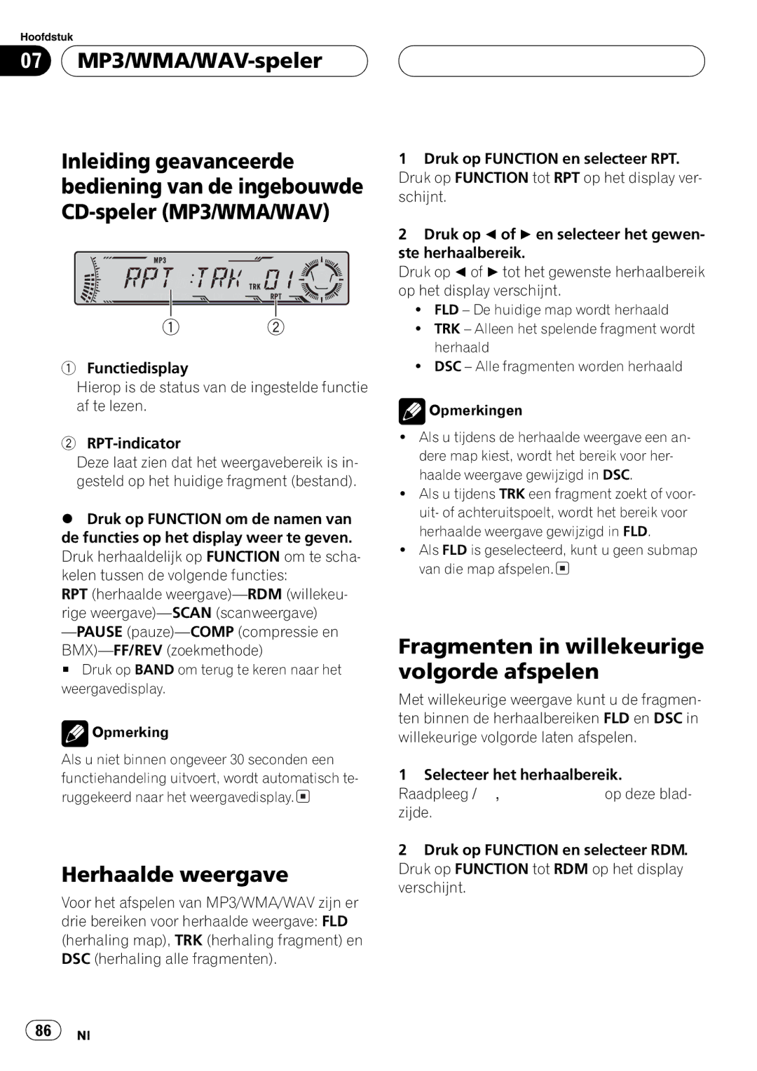 Pioneer P5800MP operation manual 