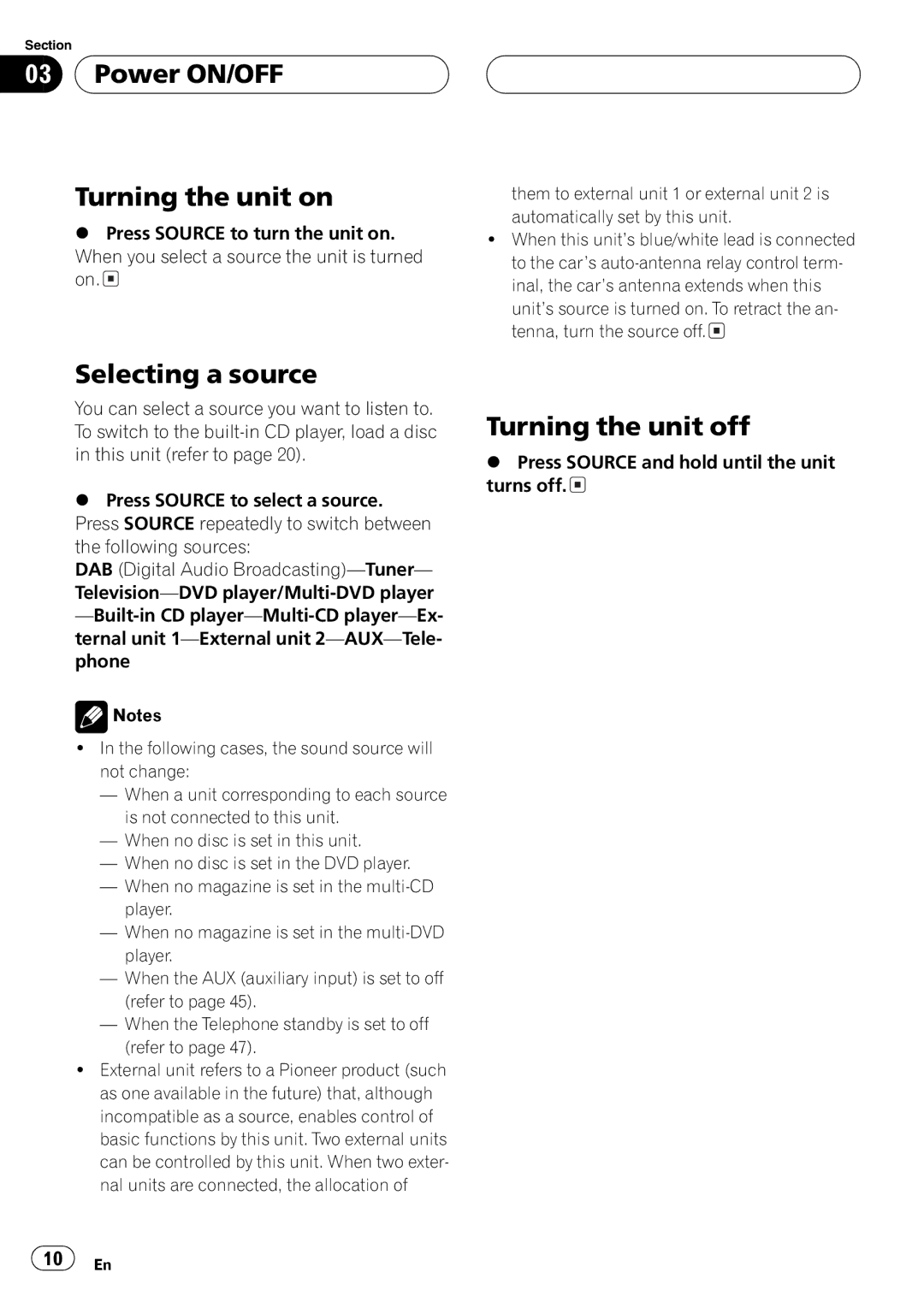 Pioneer P7500MP operation manual 