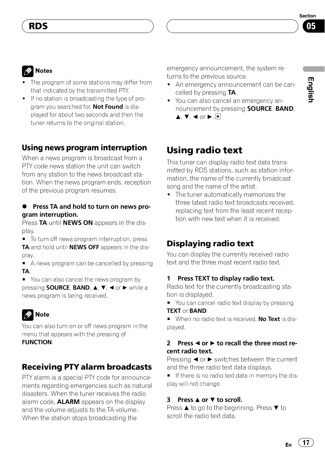 Pioneer P7500MP operation manual 