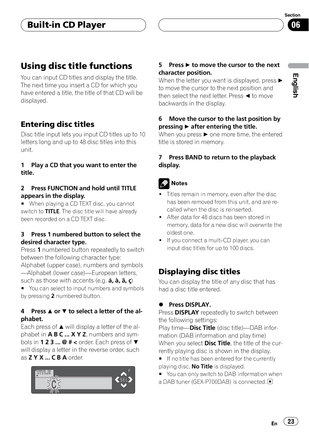 Pioneer P7500MP operation manual 