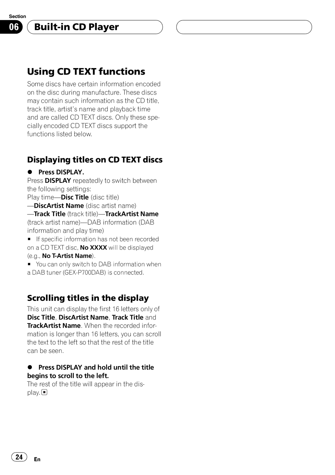 Pioneer P7500MP operation manual 