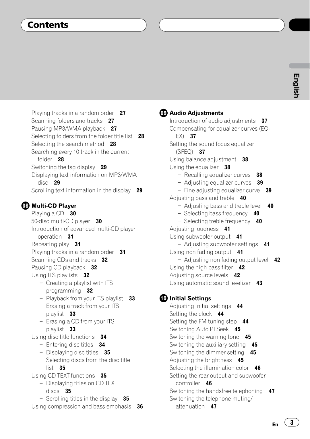 Pioneer P7500MP operation manual 