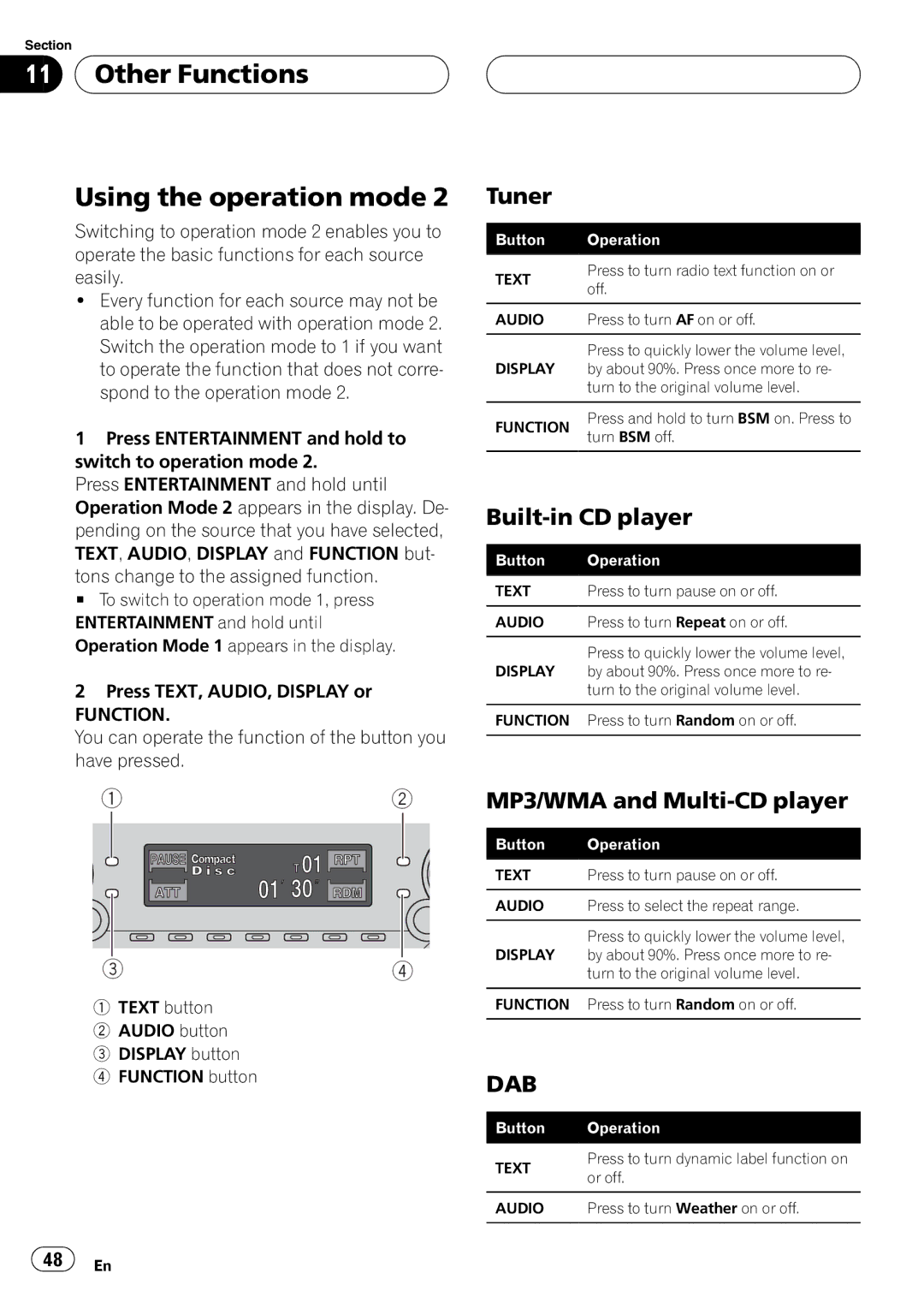 Pioneer P7500MP operation manual 