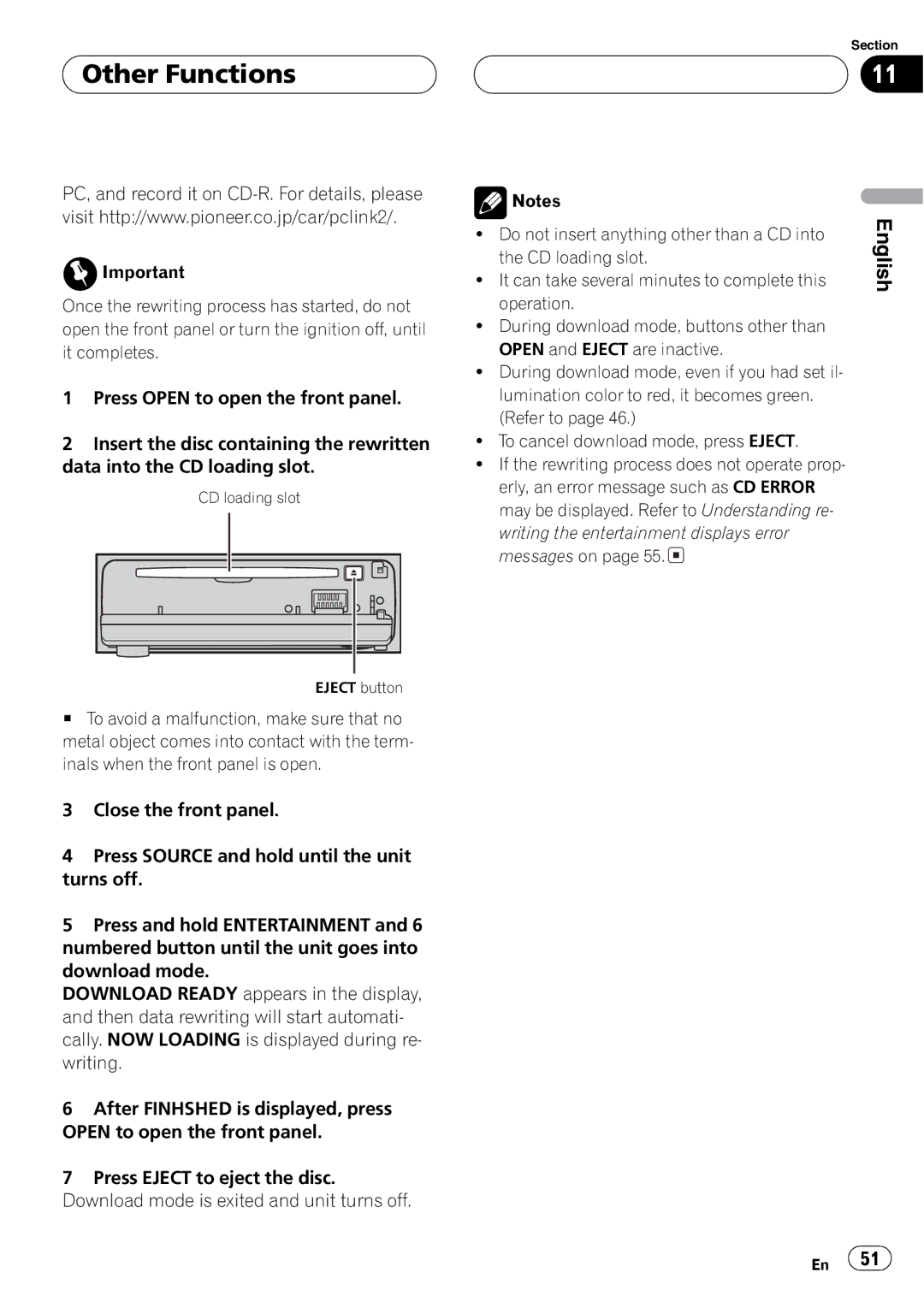 Pioneer P7500MP operation manual 