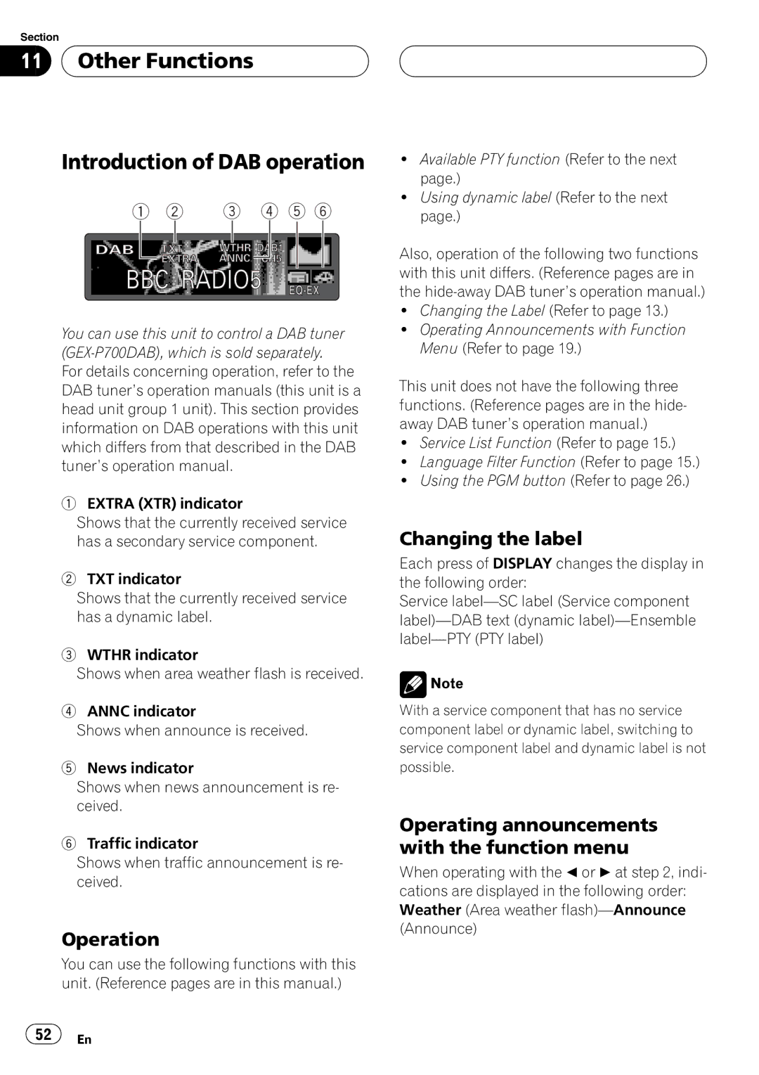 Pioneer P7500MP operation manual 3 4 5 