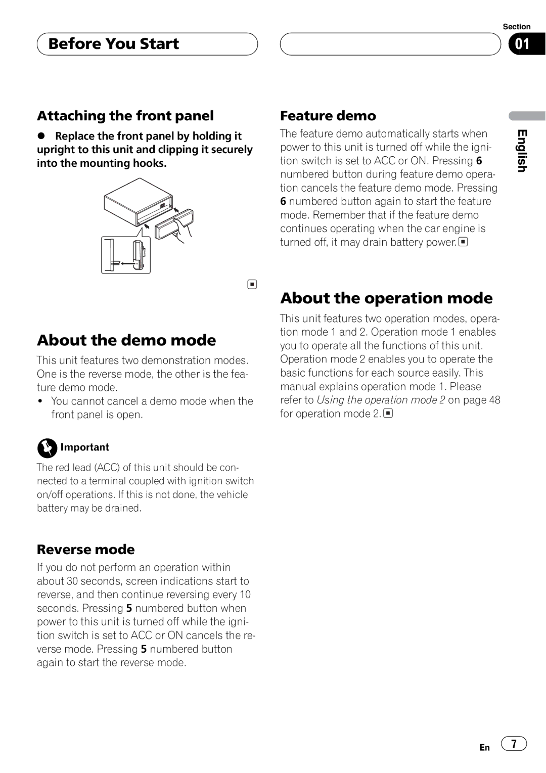 Pioneer P7500MP operation manual 