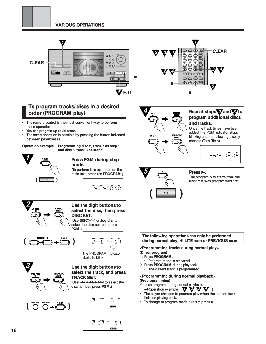 Pioneer PD-F1039 manual 