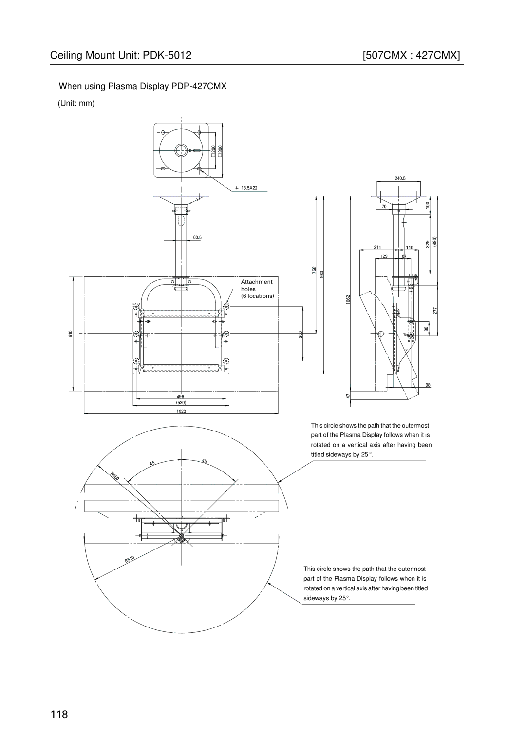 Pioneer PDP 427CMX technical manual 118 