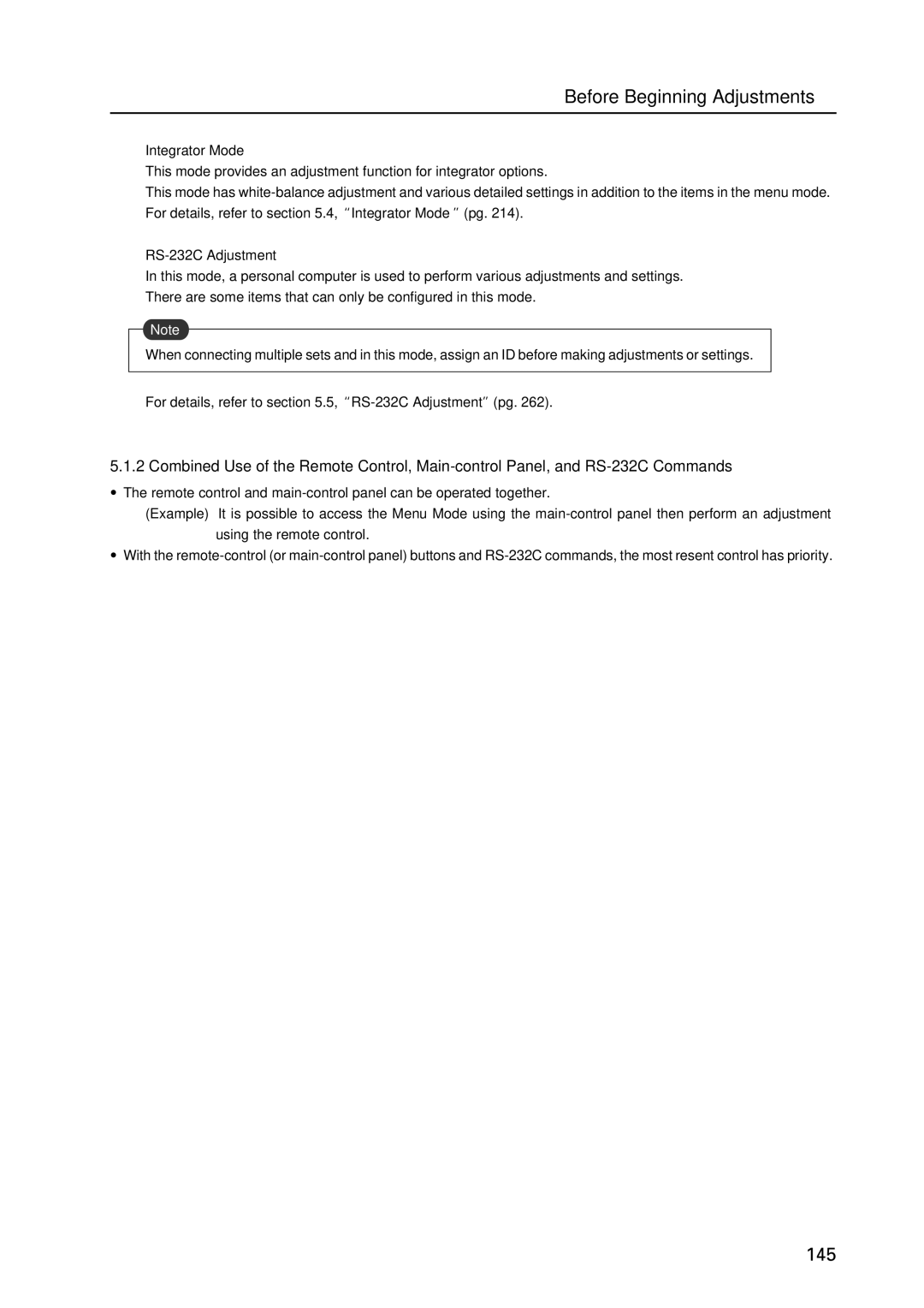 Pioneer PDP 427CMX technical manual Before Beginning Adjustments 