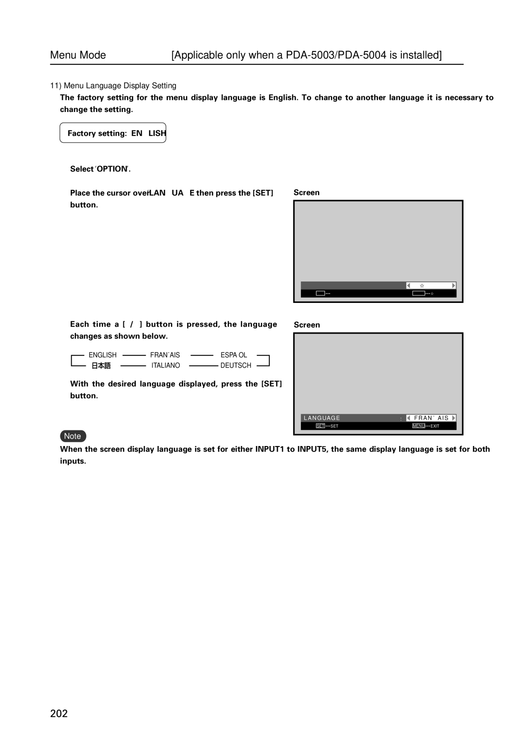 Pioneer PDP 427CMX technical manual 202 