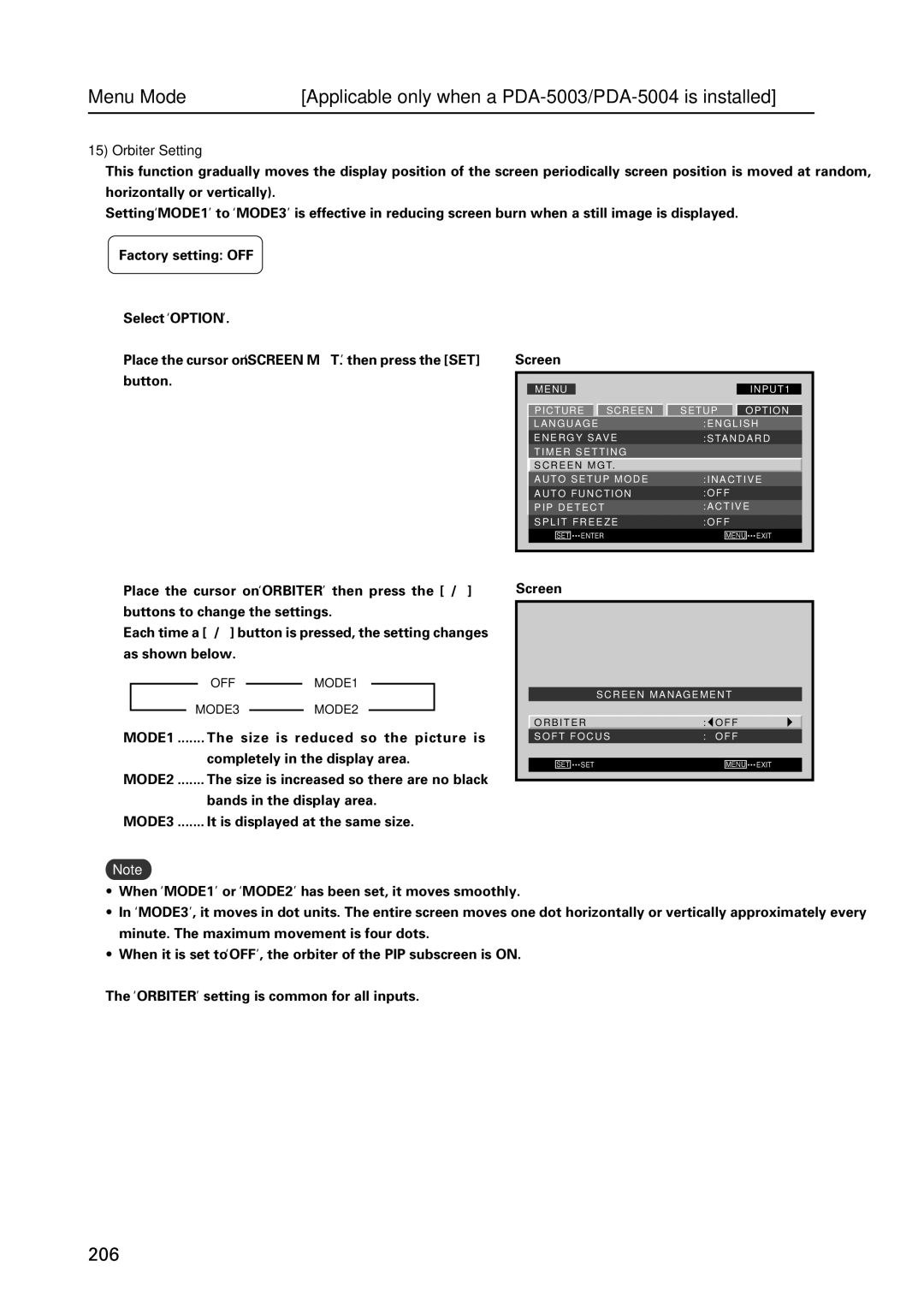 Pioneer PDP 427CMX technical manual 206 