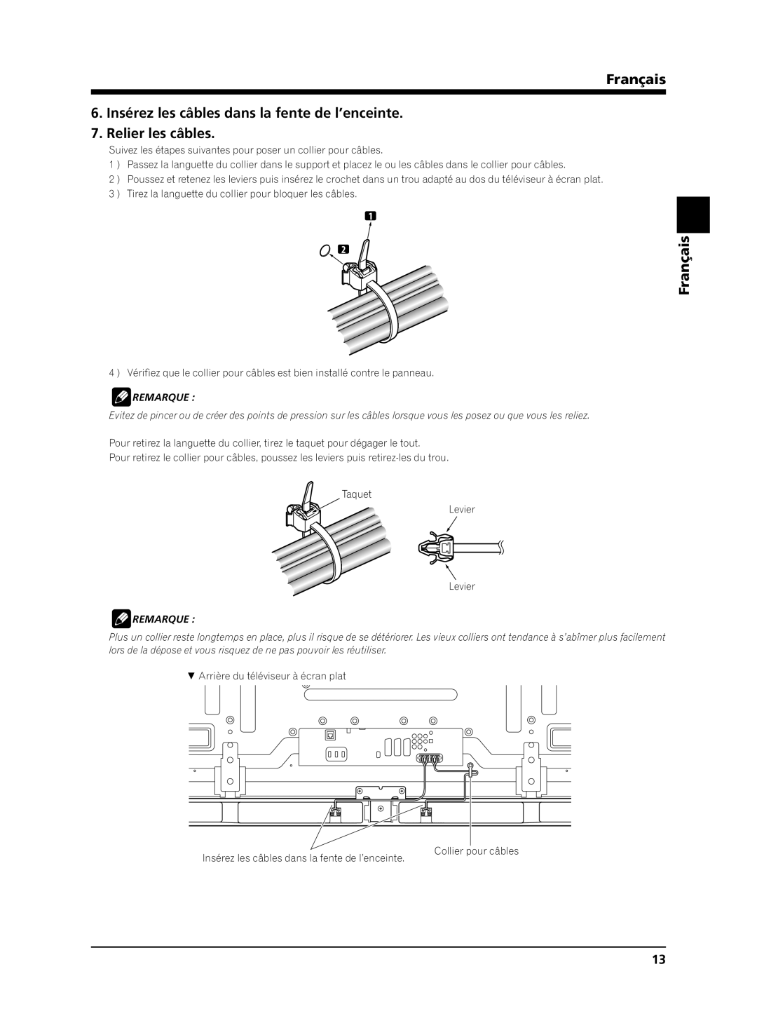 Pioneer PDP-S65 manual Français 