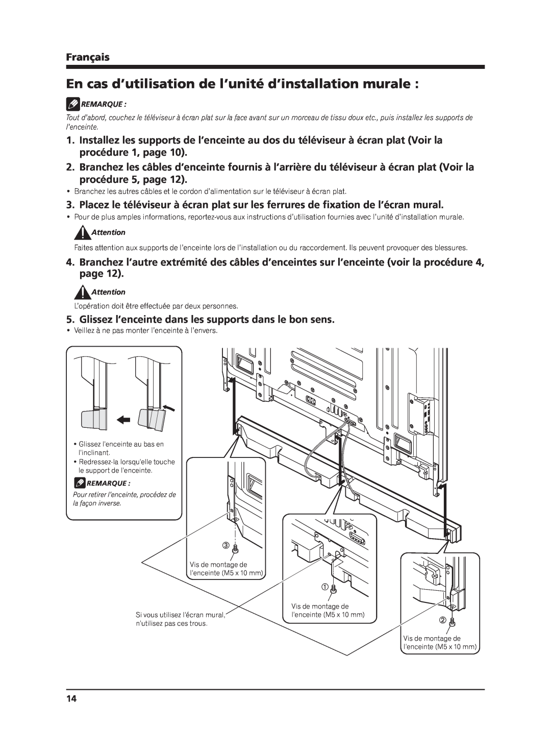 Pioneer PDP-S65 manual procédure 5, page, Français 