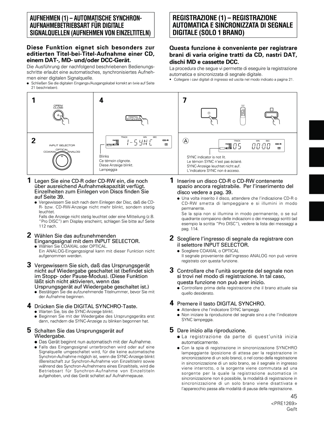 Pioneer PDR-555RW operating instructions 