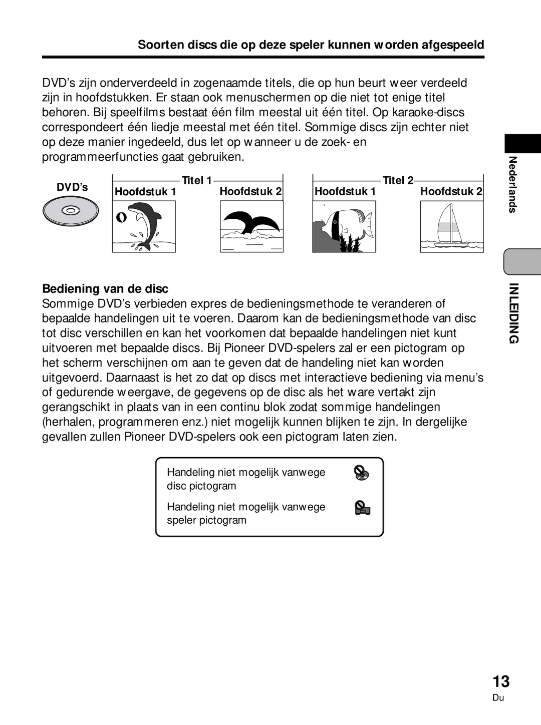 Pioneer PDV-LC10 manual Soorten discs die op deze speler kunnen worden afgespeeld, Bediening van de disc, DVD’s, Hoofdstuk 