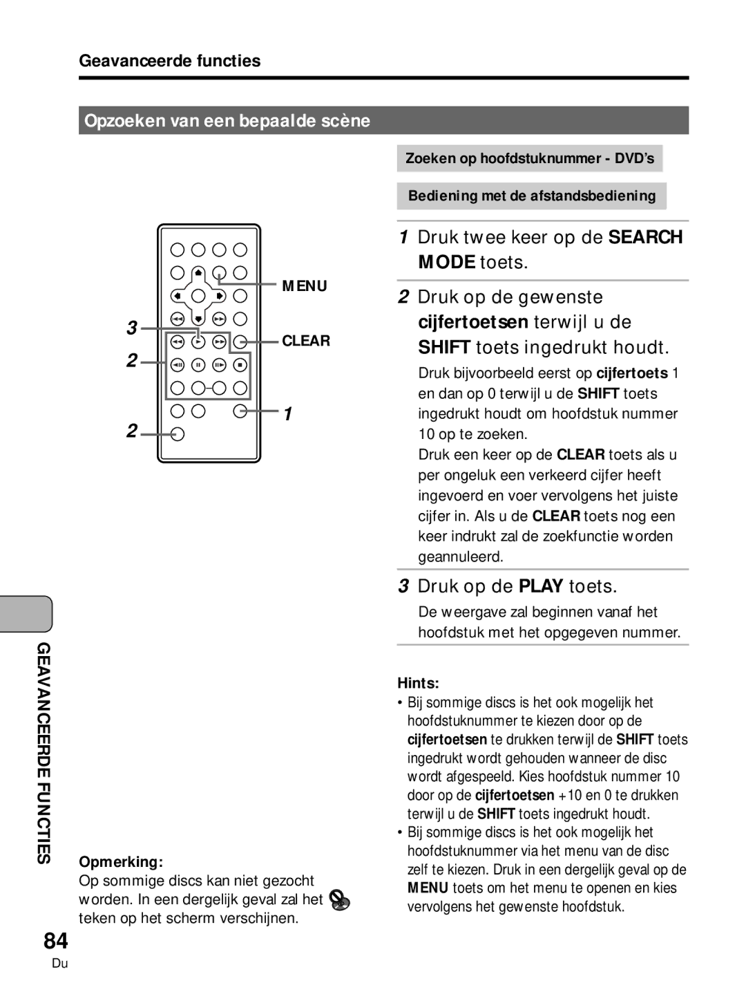 Pioneer PDV-10, PDV-LC10 manual Clear 