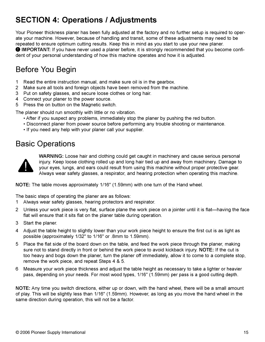 Pioneer PNR 14-150 operation manual Before You Begin, Basic Operations 