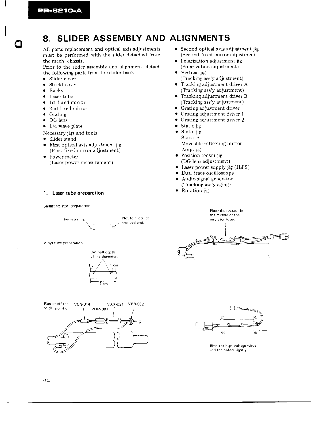 Pioneer PR-8210-A manual 