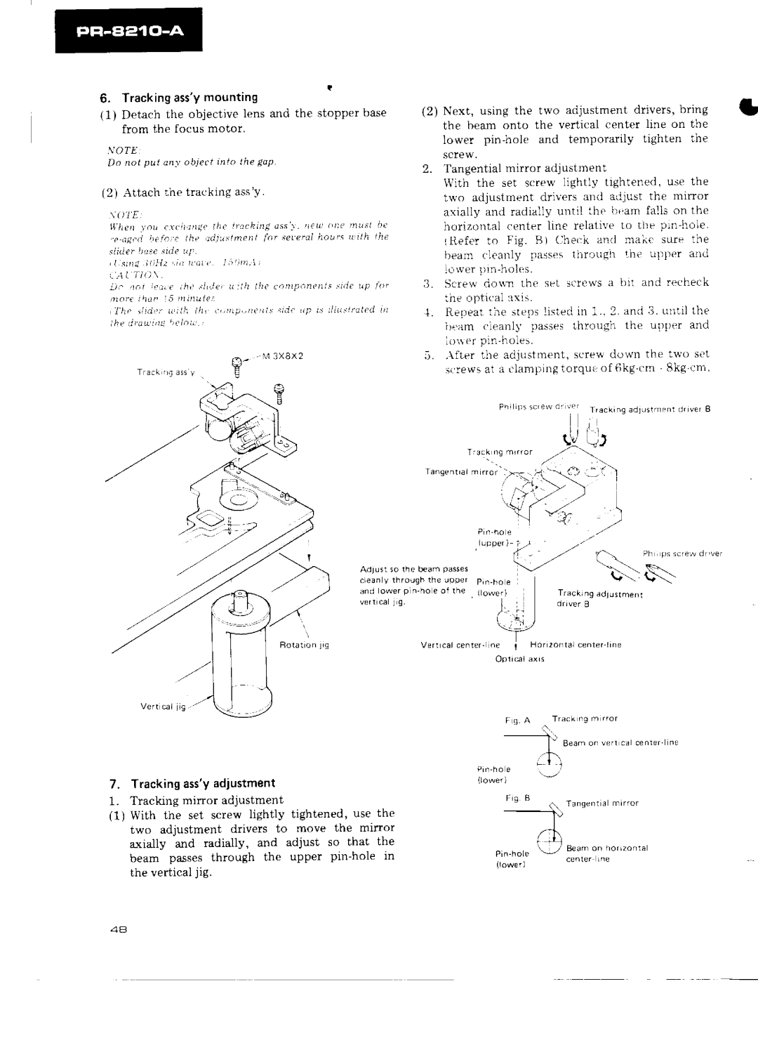 Pioneer PR-8210-A manual 