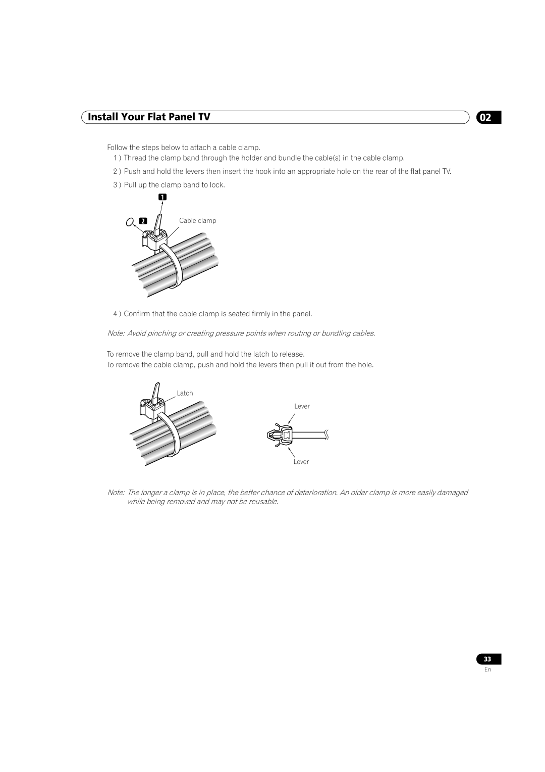 Pioneer PRO-111FD, PRO-151FD manual Latch Lever 