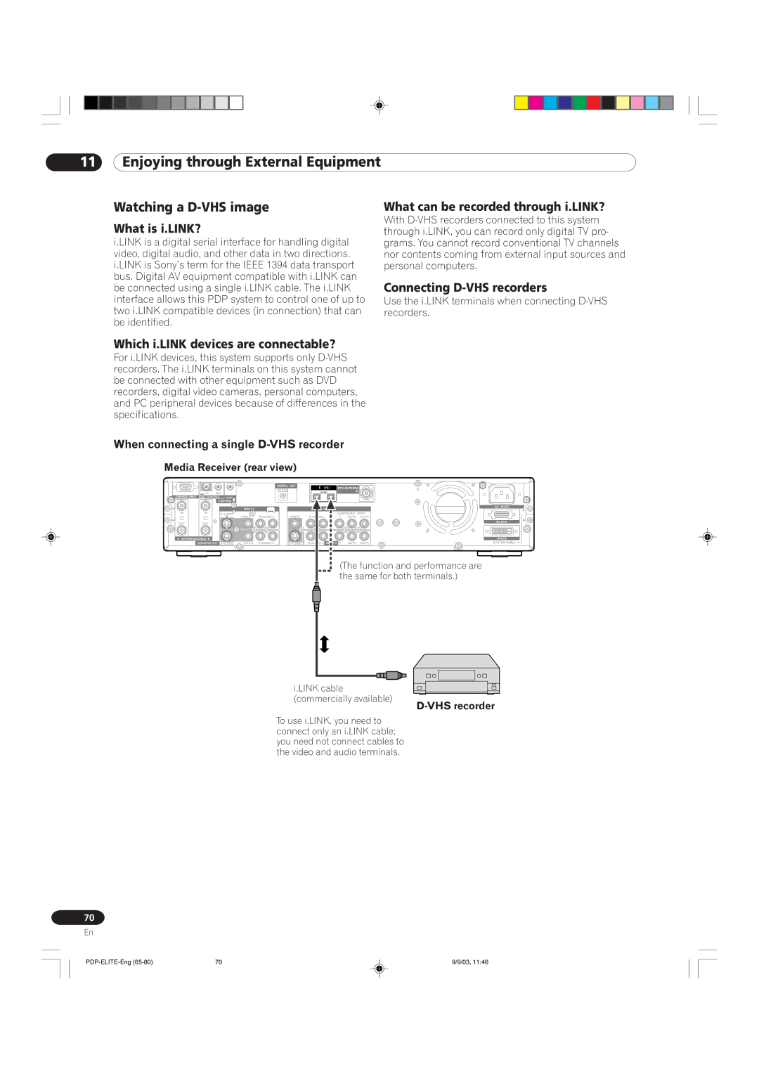 Pioneer PRO 910HD, PRO 1110HD manual Watching a D-VHS image, What is i.LINK?, What can be recorded through i.LINK? 