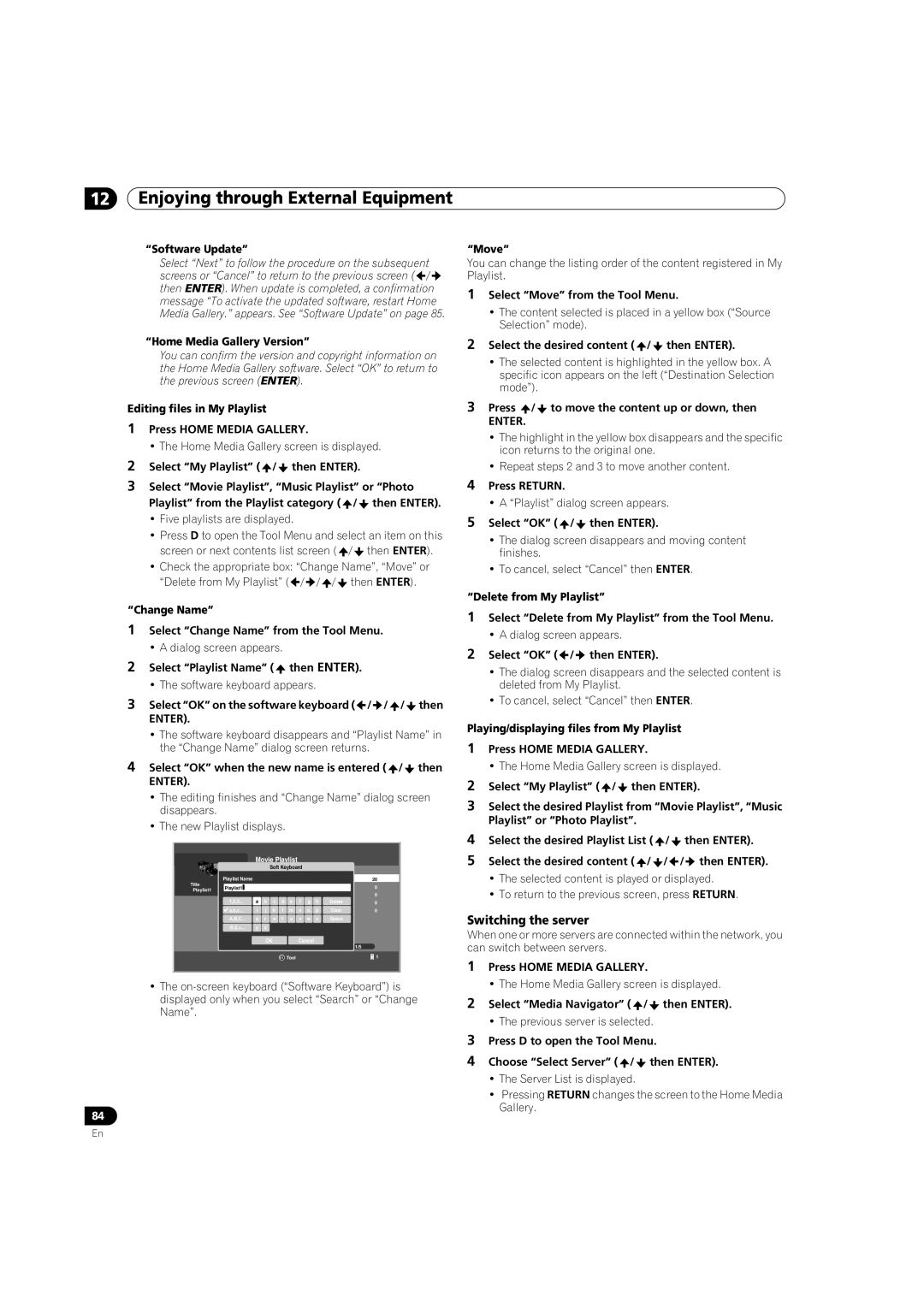 Pioneer PRO-950HD manual Switching the server 