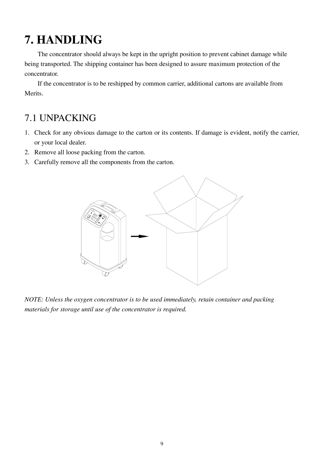 Pioneer Q150 owner manual Handling, Unpacking 