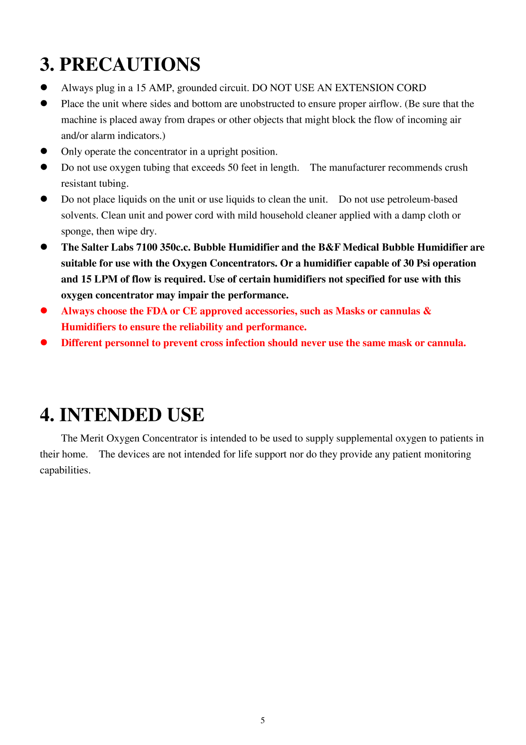 Pioneer Q150 owner manual Precautions, Intended USE 