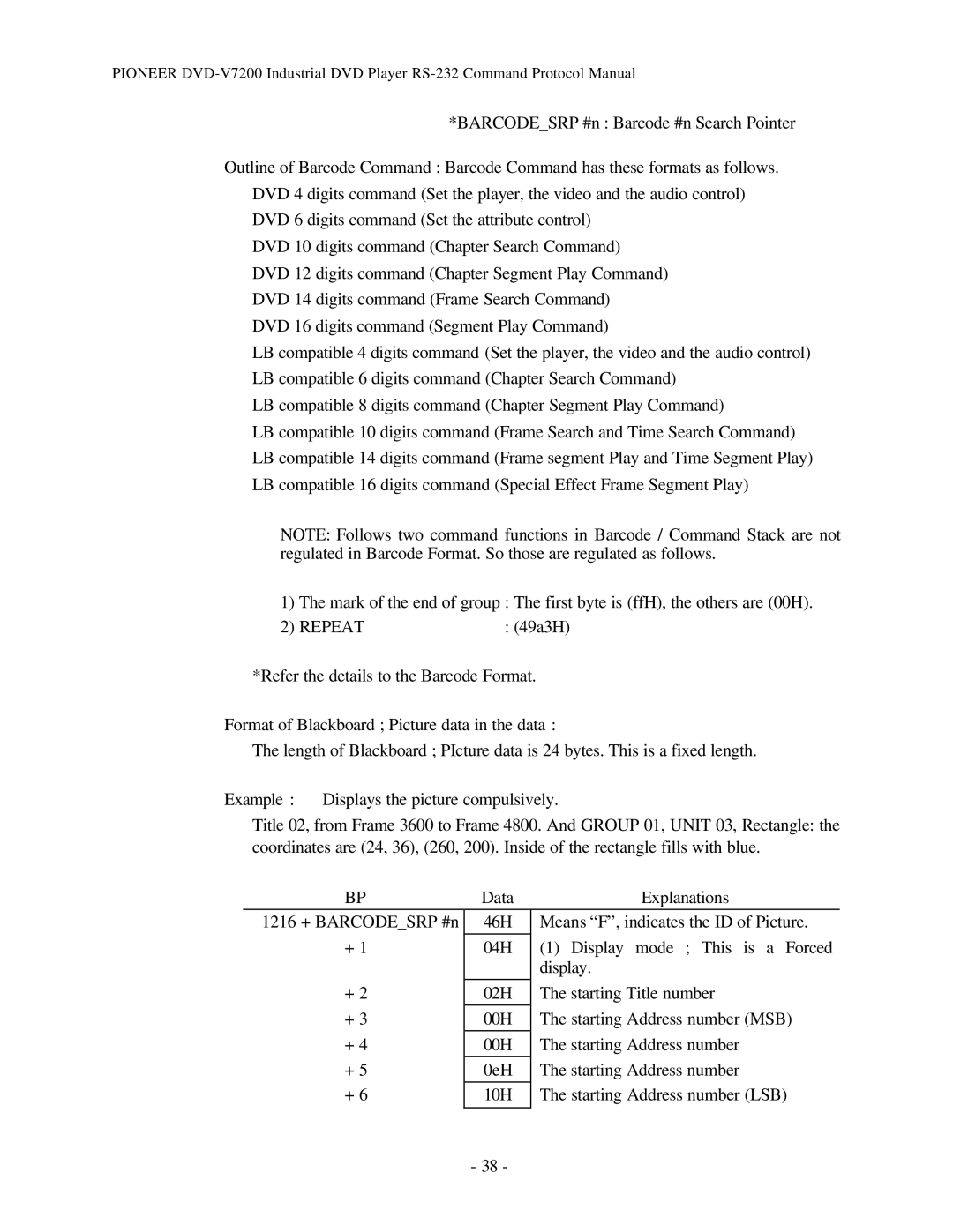 Pioneer RS-232C manual Repeat 