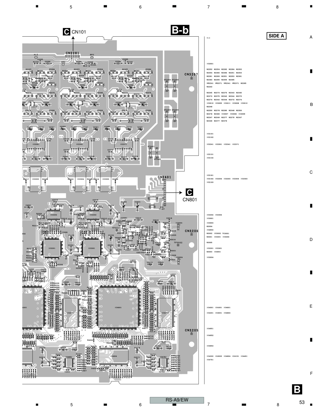 Pioneer RS-A9/EW manual C CN101, Side A, Ic,Q 