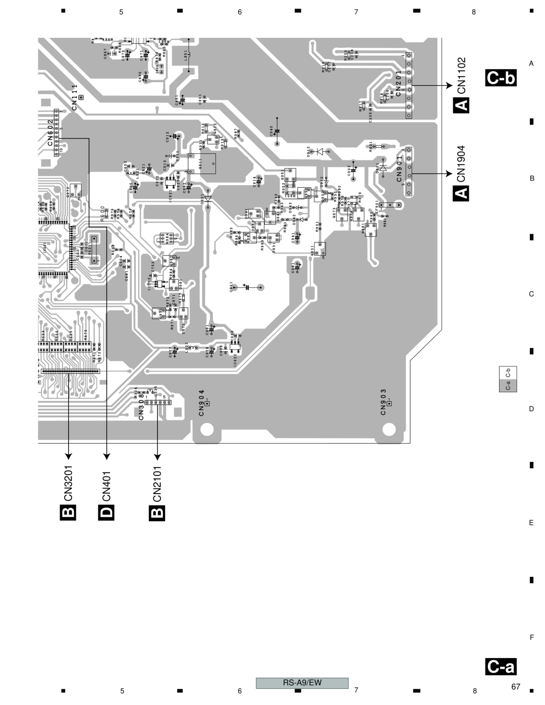 Pioneer RS-A9/EW manual CN1102, CN1904, CN3201, CN401, CN2101 