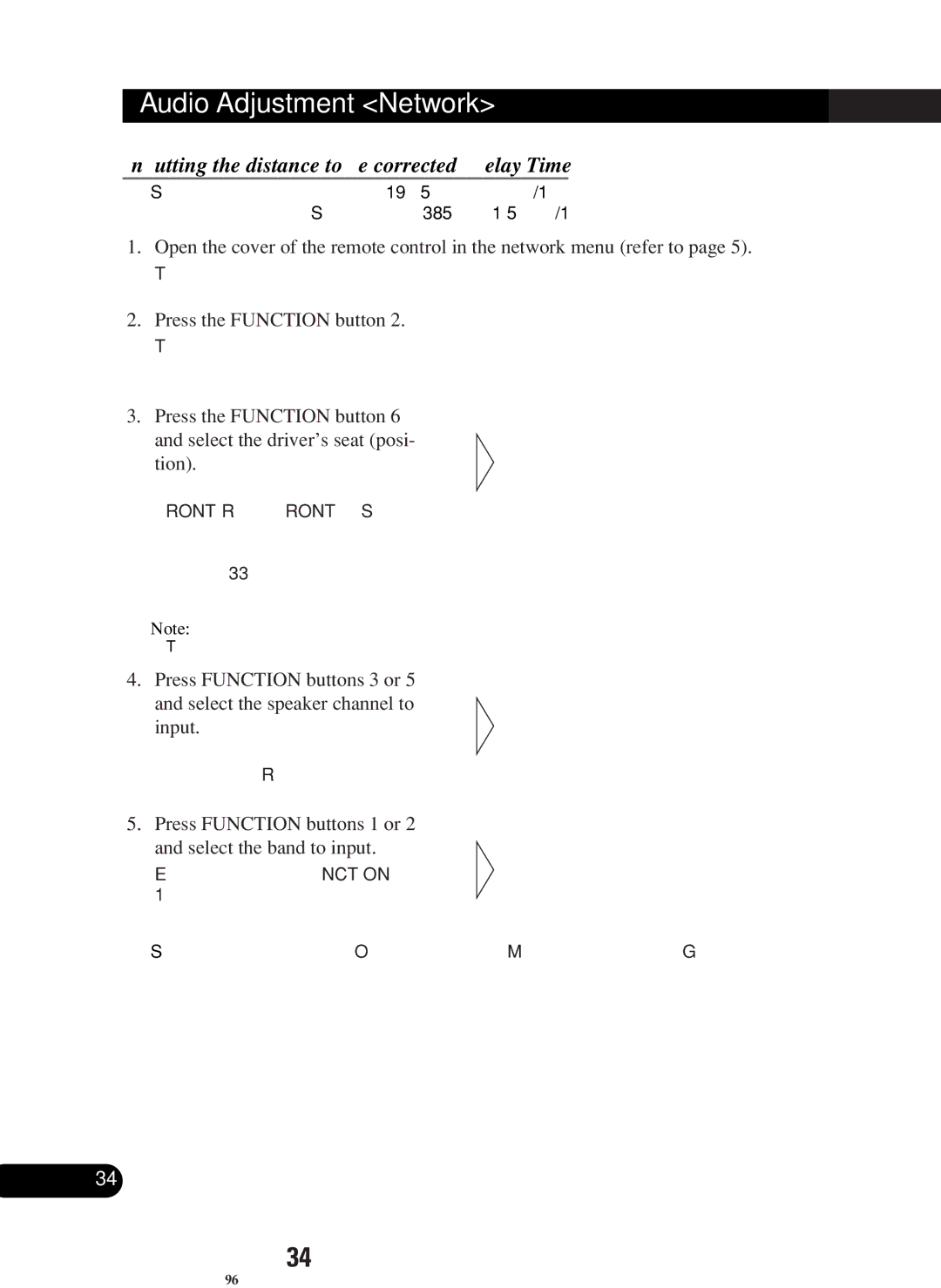 Pioneer RS-P90, RS-D7R owner manual Inputting the distance to be corrected Delay Time 