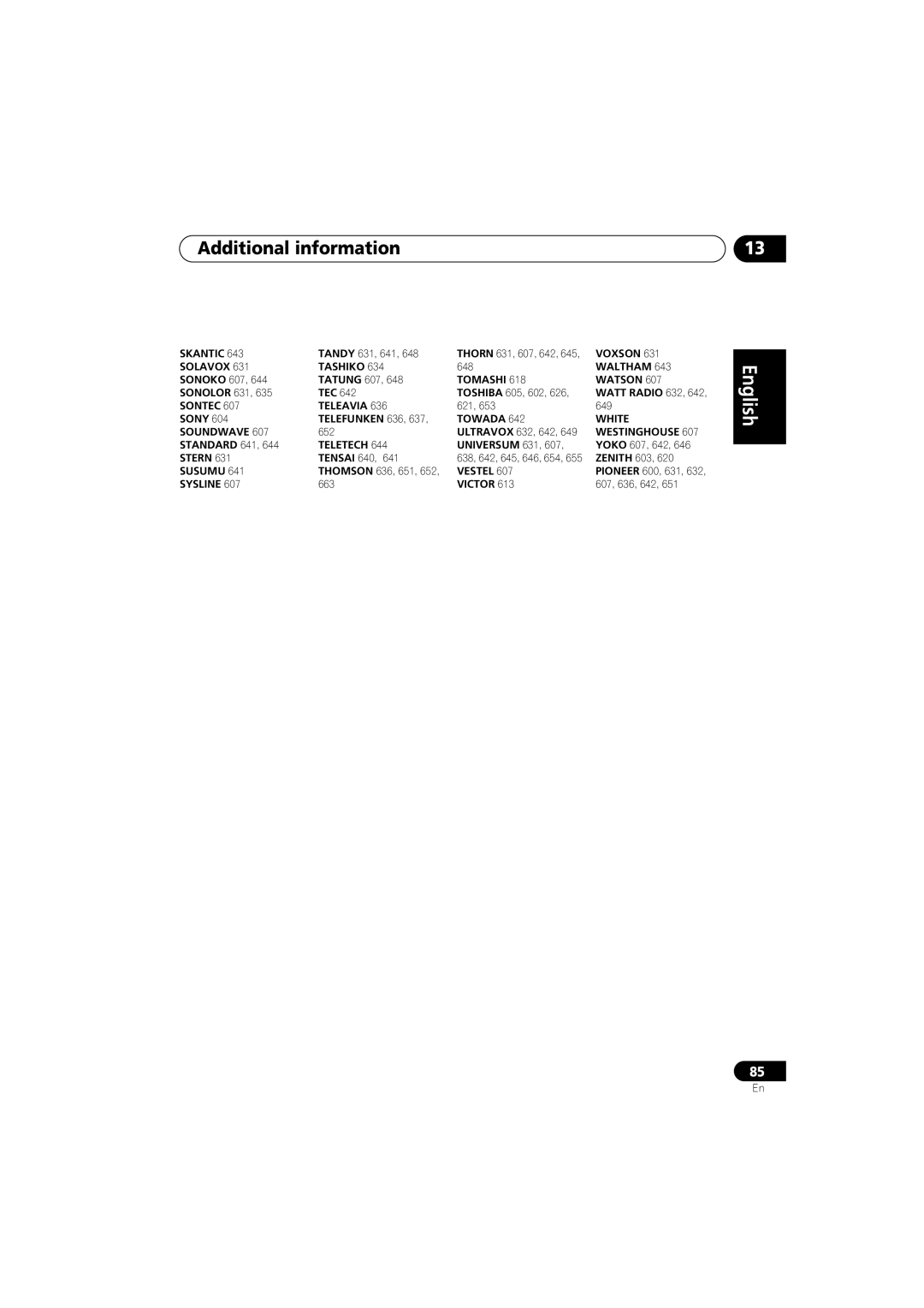 Pioneer XV-DV313, S-DV313 operating instructions Skantic 