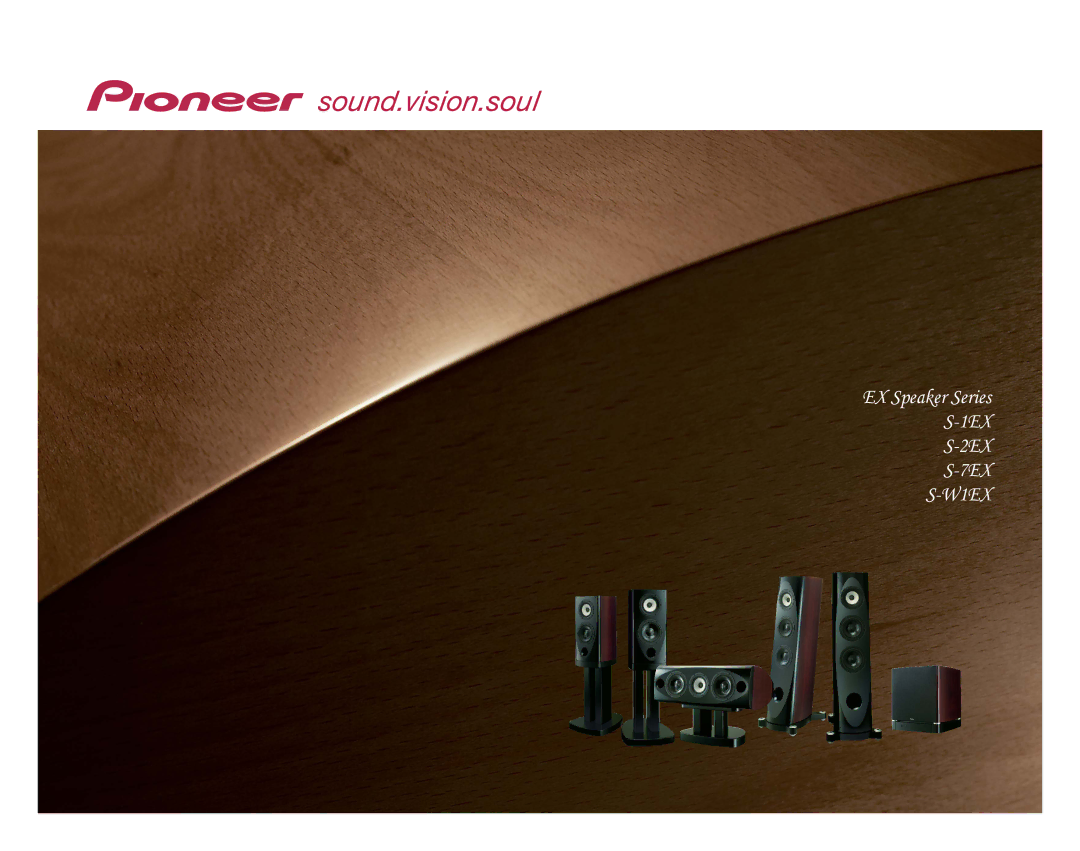 Pioneer manual EX Speaker Series S-1EX S-2EX S-7EX S-W1EX 