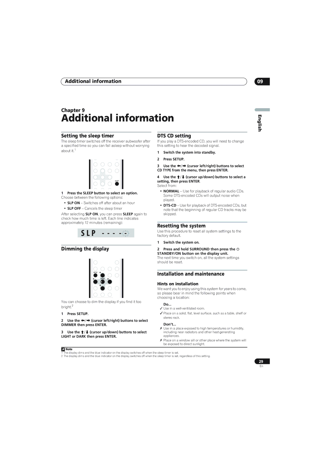 Pioneer SX-X360, S-X360 manual Additional information 