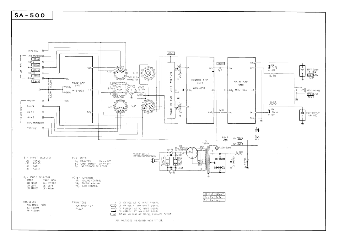 Pioneer SA-500 manual 