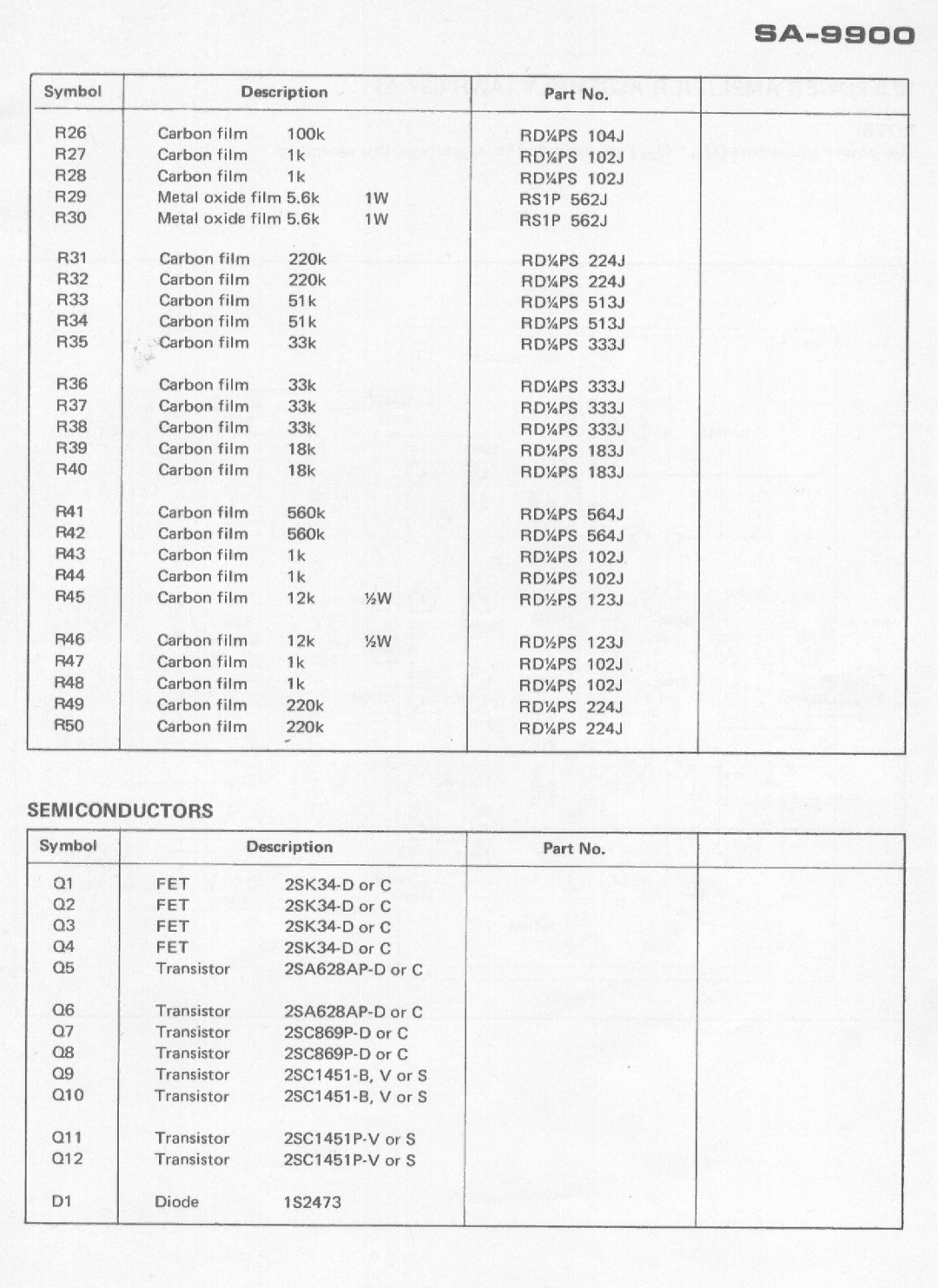 Pioneer SA-9900 manual 