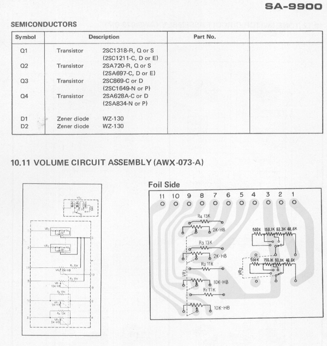 Pioneer SA-9900 manual 