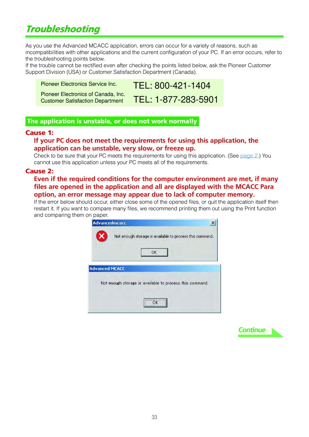 Pioneer SC-07 manual Troubleshooting, Tel 