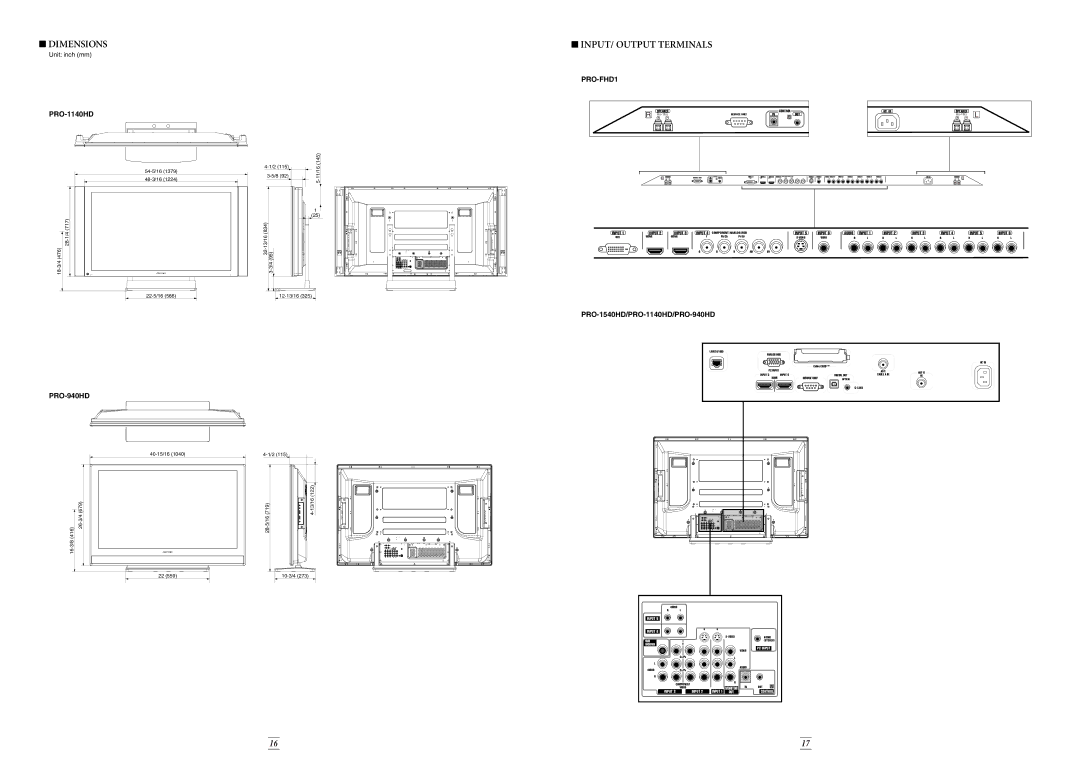 Pioneer Stereo System manual INPUT/ Output Terminals 