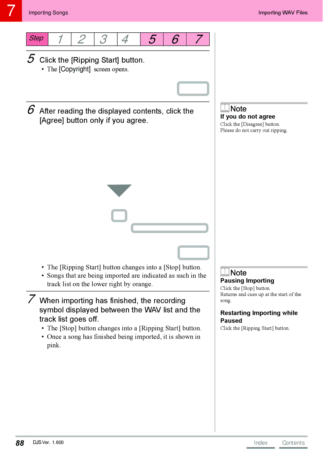 Pioneer SVJ-DL01D, SVJ-DS01D manual Click the Ripping Start button 