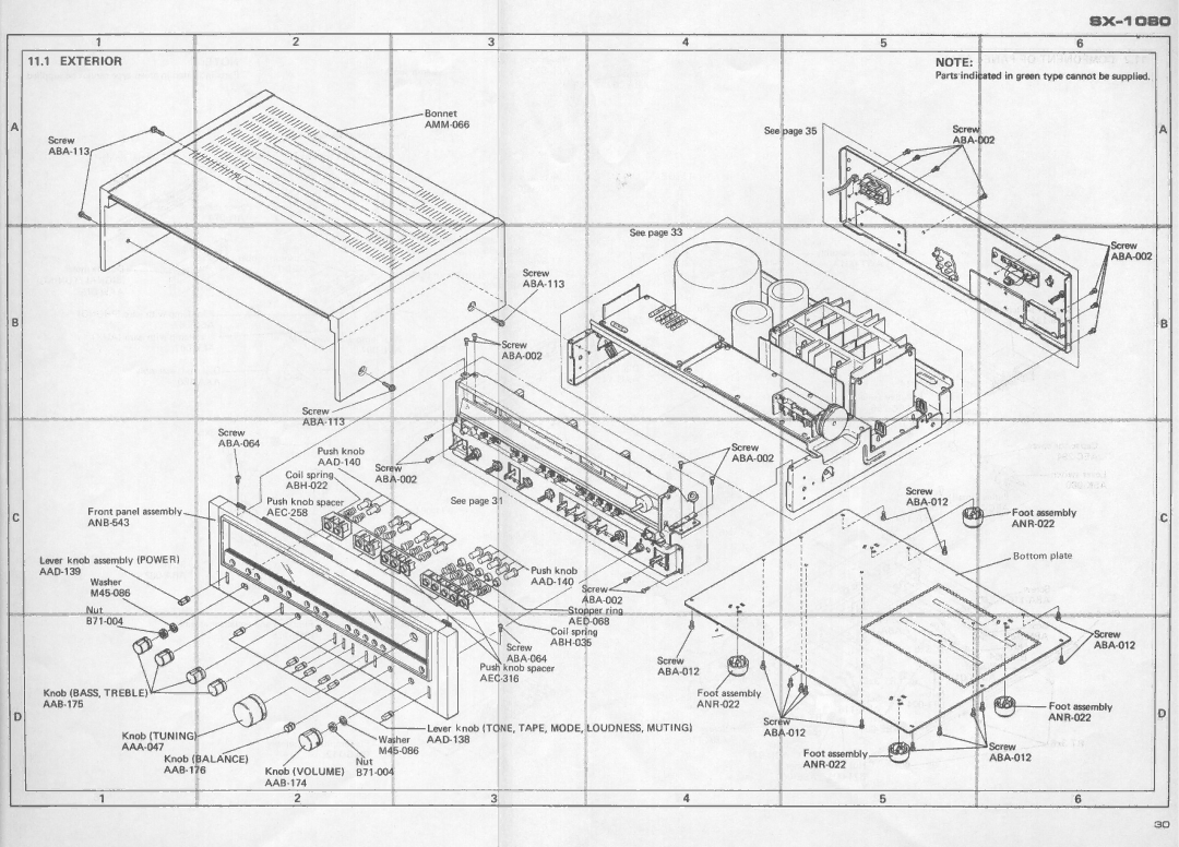 Pioneer SX-1080 manual 