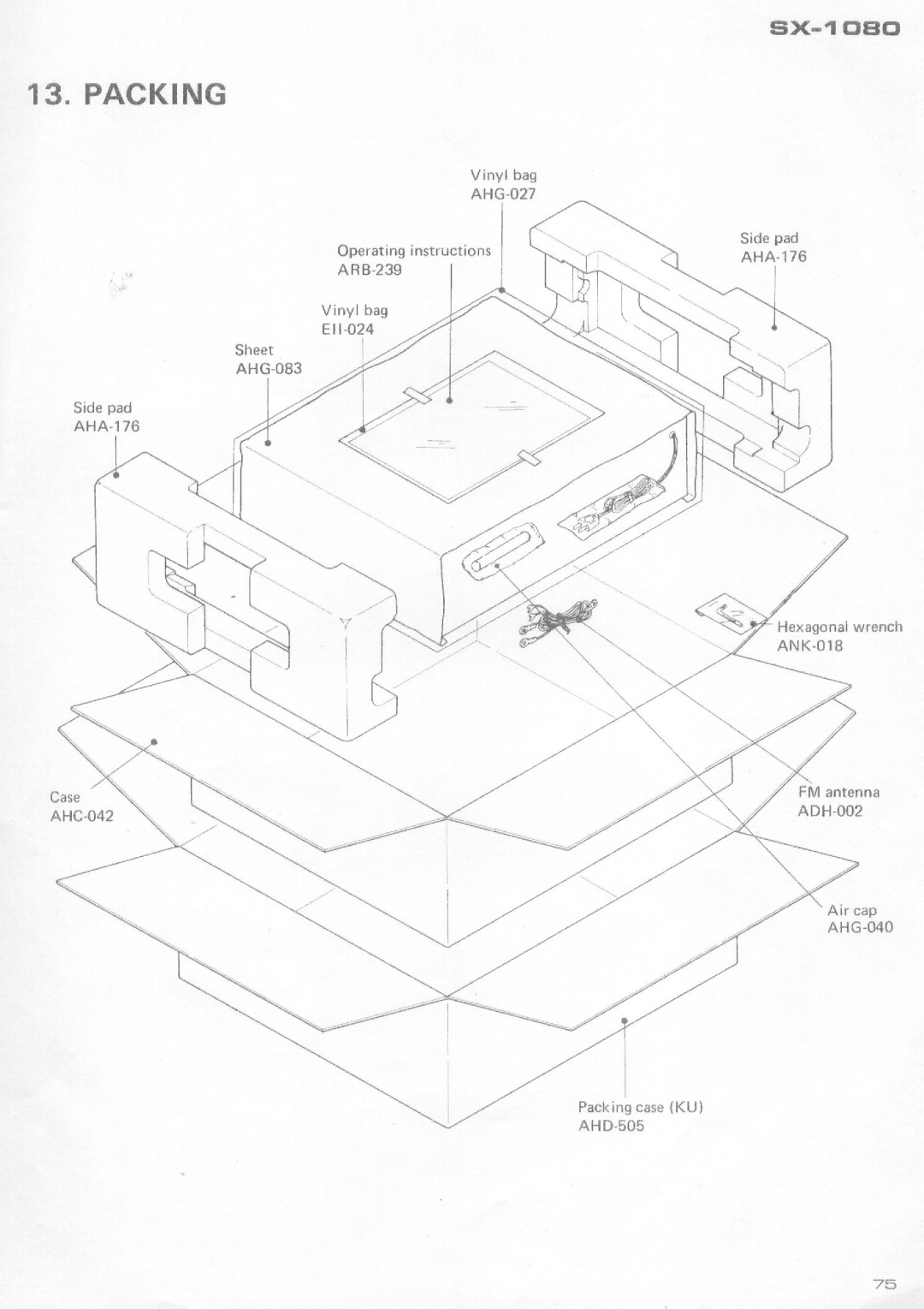 Pioneer SX-1080 manual 