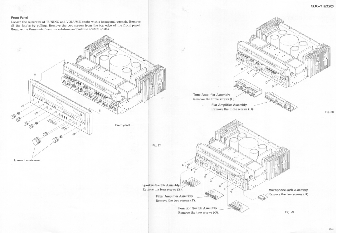 Pioneer SX-1250 manual 