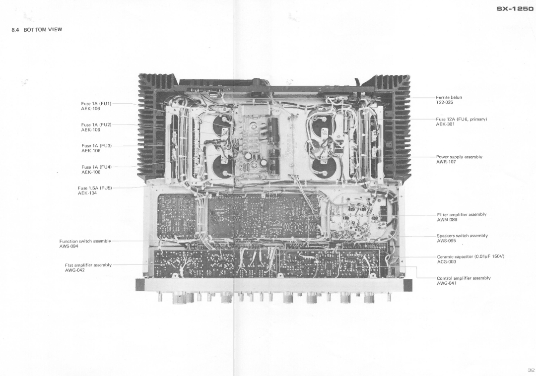 Pioneer SX-1250 manual 