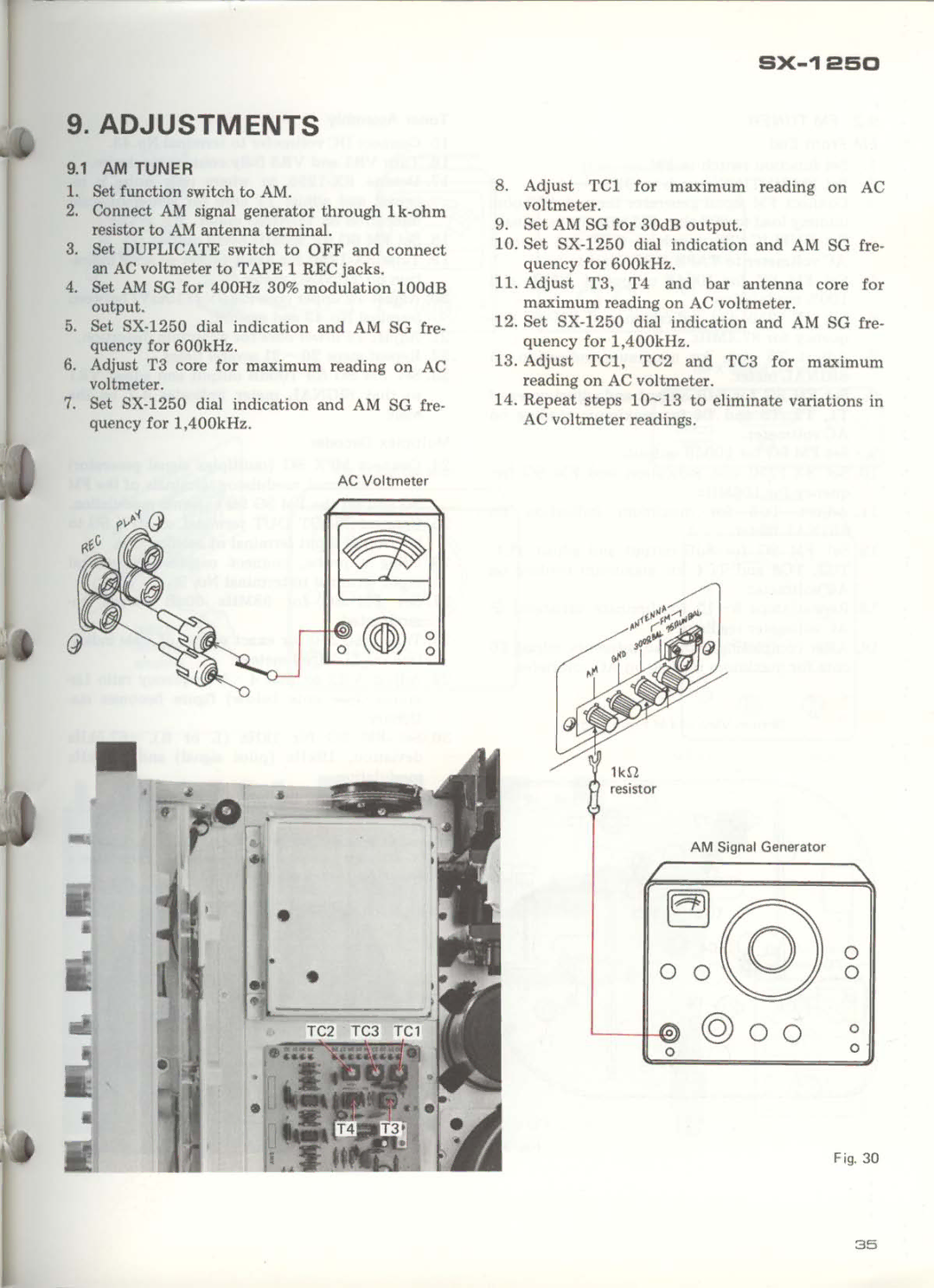 Pioneer SX-1250 manual 